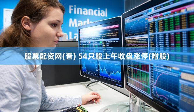 股票配资网(晋) 54只股上午收盘涨停(附股)