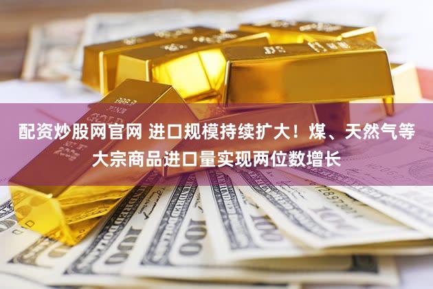 配资炒股网官网 进口规模持续扩大！煤、天然气等大宗商品进口量实现两位数增长