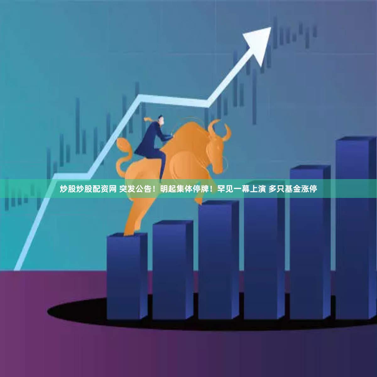 炒股炒股配资网 突发公告！明起集体停牌！罕见一幕上演 多只基金涨停