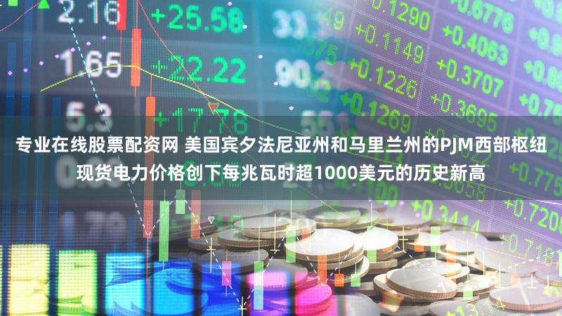 专业在线股票配资网 美国宾夕法尼亚州和马里兰州的PJM西部枢纽现货电力价格创下每兆瓦时超1000美元的历史新高