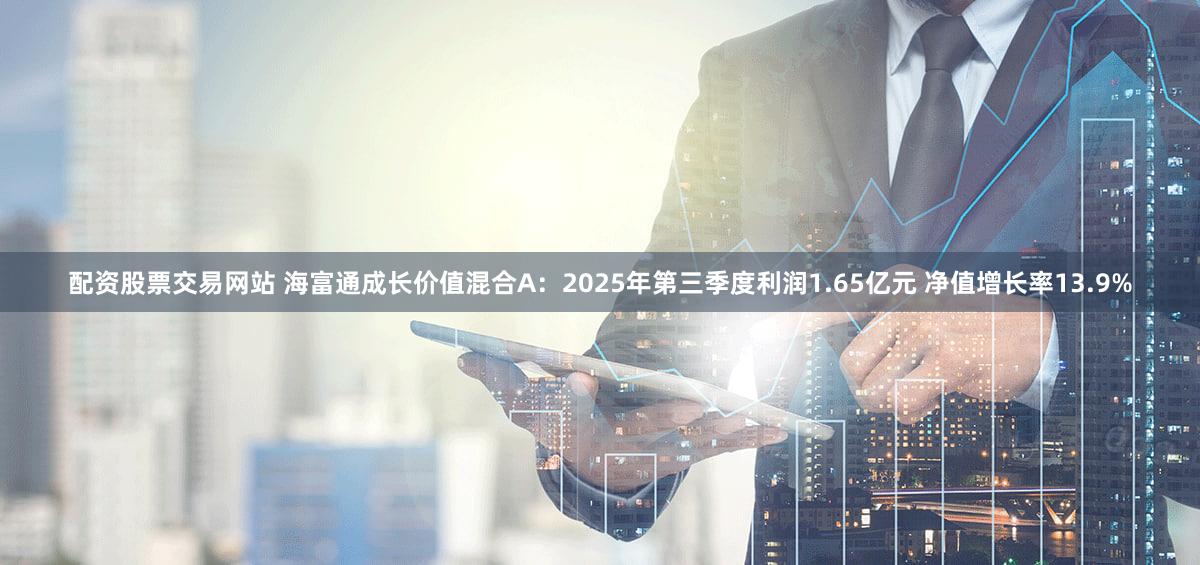 配资股票交易网站 海富通成长价值混合A：2025年第三季度利润1.65亿元 净值增长率13.9%