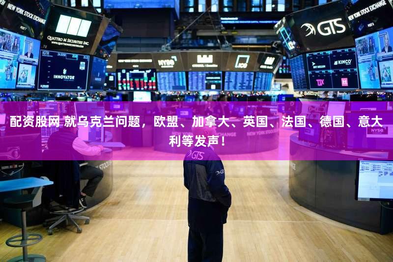 配资股网 就乌克兰问题，欧盟、加拿大、英国、法国、德国、意大利等发声！